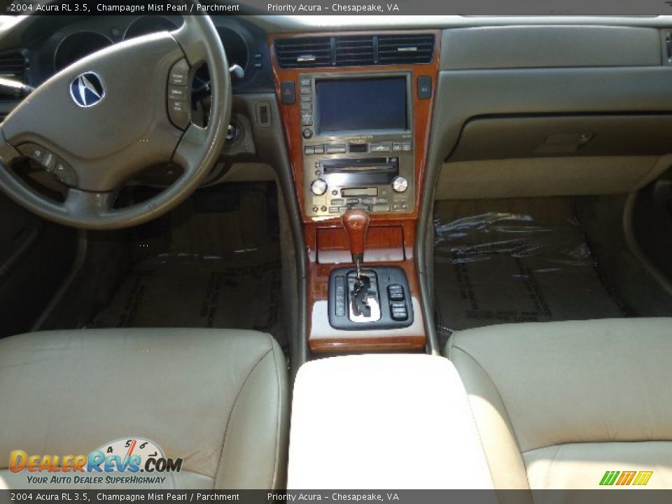 2004 Acura RL 3.5 Champagne Mist Pearl / Parchment Photo #15