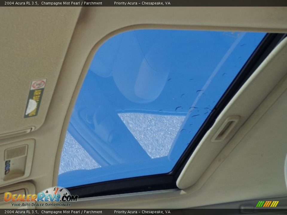 2004 Acura RL 3.5 Champagne Mist Pearl / Parchment Photo #18