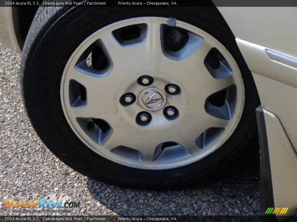 2004 Acura RL 3.5 Champagne Mist Pearl / Parchment Photo #26