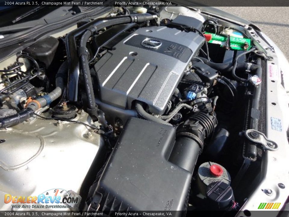 2004 Acura RL 3.5 Champagne Mist Pearl / Parchment Photo #28