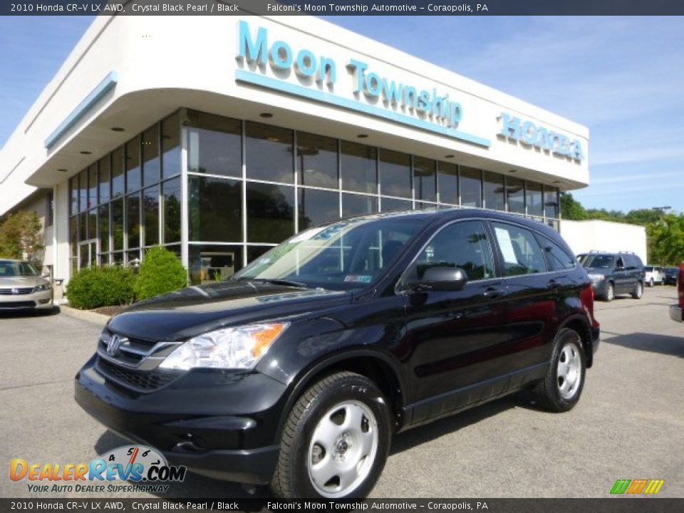 2010 Honda CR-V LX AWD Crystal Black Pearl / Black Photo #1