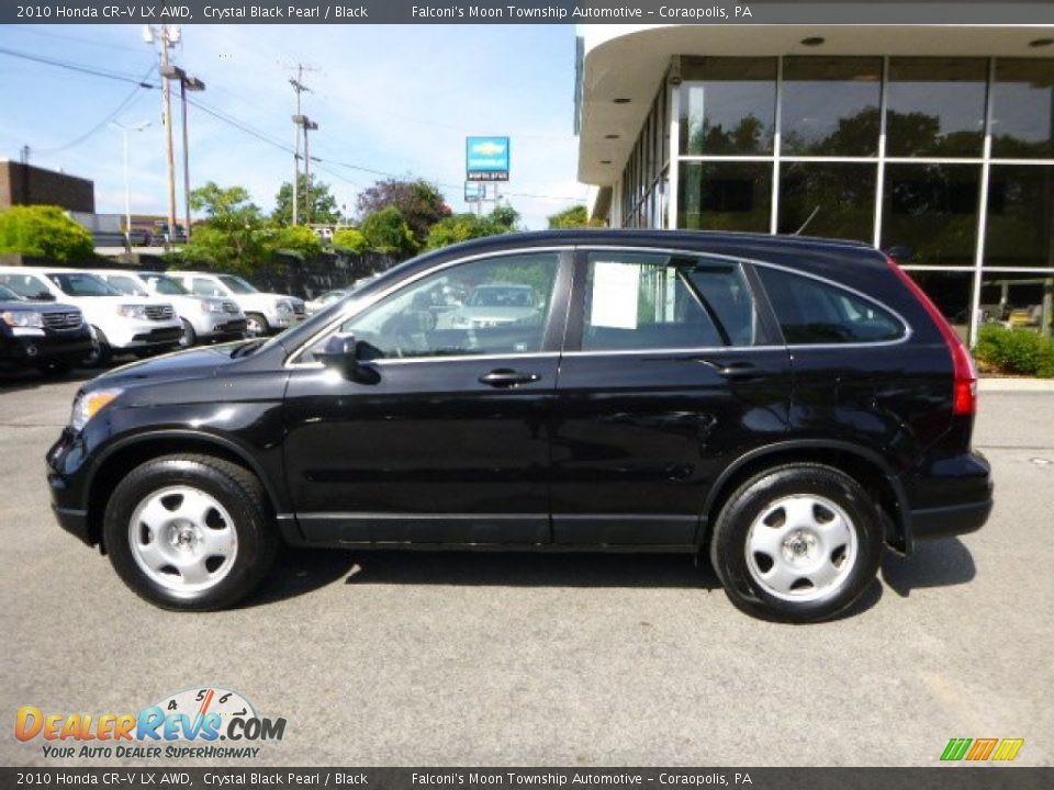 2010 Honda CR-V LX AWD Crystal Black Pearl / Black Photo #2