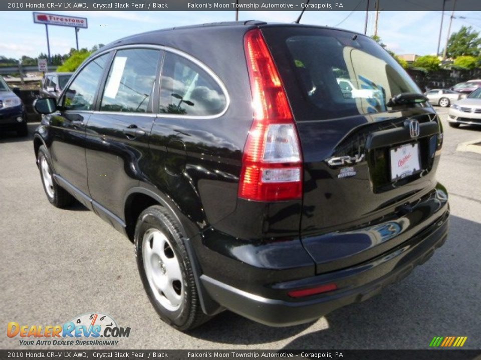 2010 Honda CR-V LX AWD Crystal Black Pearl / Black Photo #3