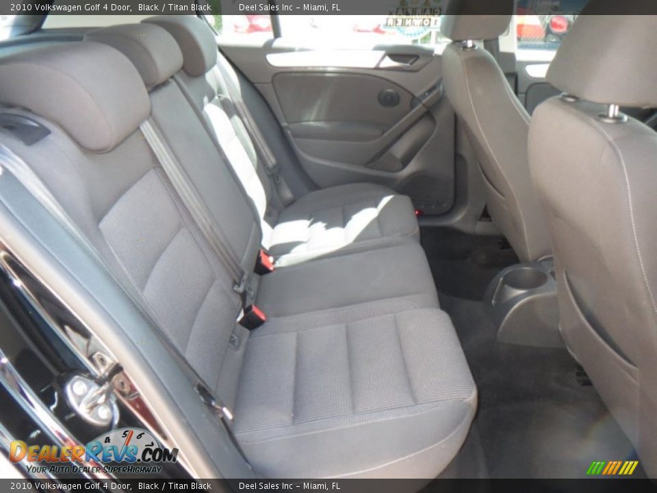 2010 Volkswagen Golf 4 Door Black / Titan Black Photo #11