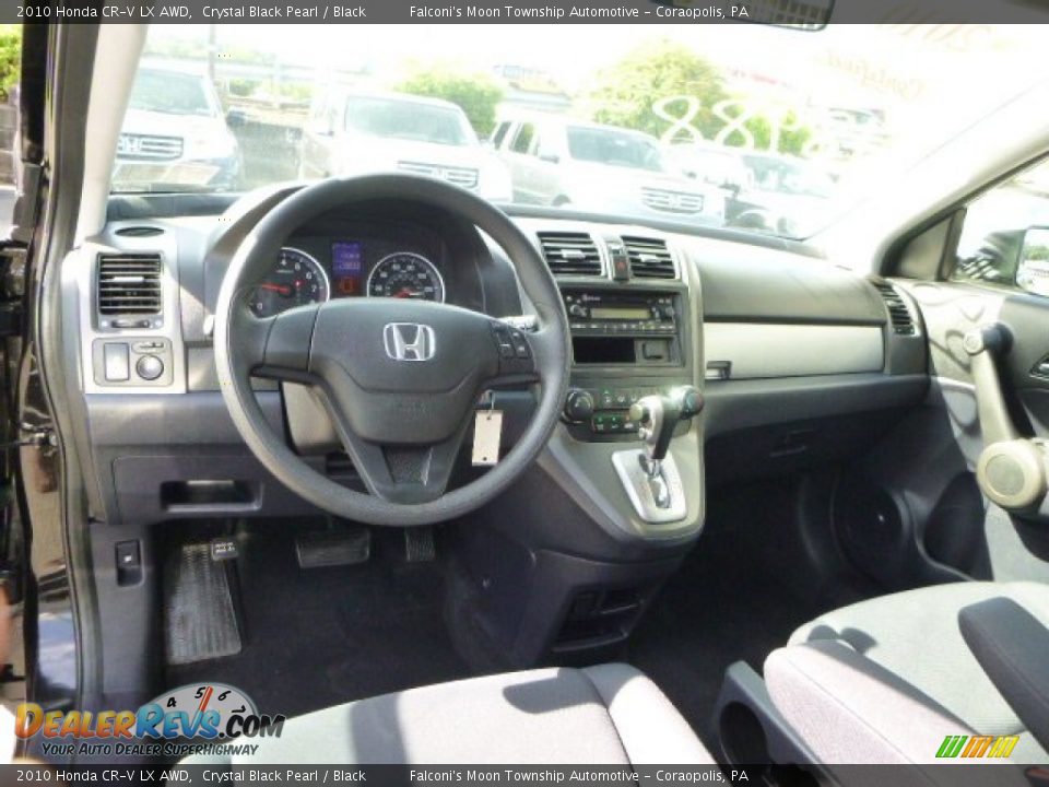 2010 Honda CR-V LX AWD Crystal Black Pearl / Black Photo #17