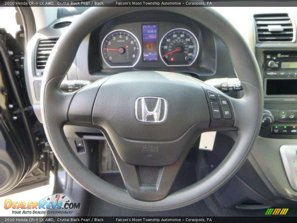 2010 Honda CR-V LX AWD Crystal Black Pearl / Black Photo #22