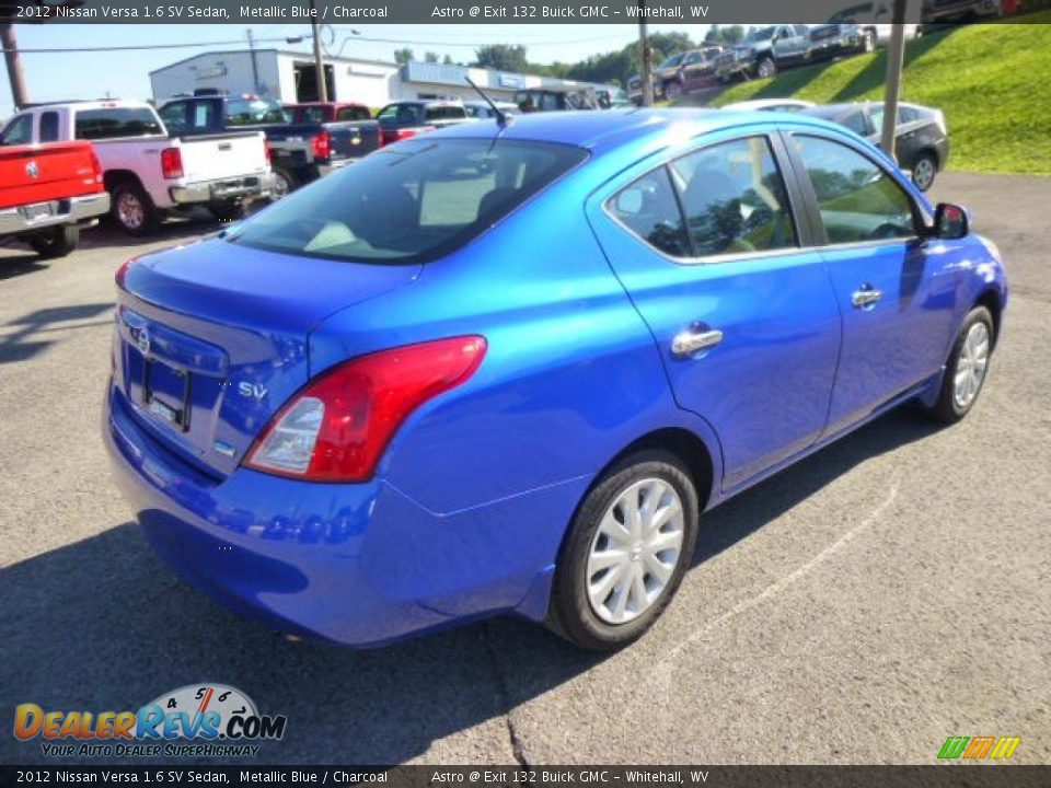 2012 Nissan Versa 1.6 SV Sedan Metallic Blue / Charcoal Photo #7
