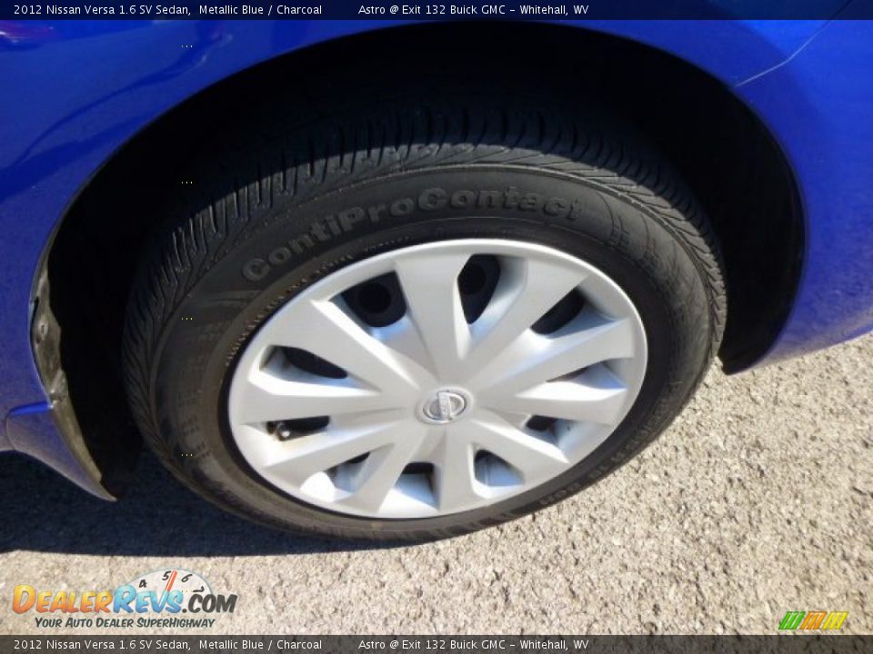 2012 Nissan Versa 1.6 SV Sedan Metallic Blue / Charcoal Photo #9