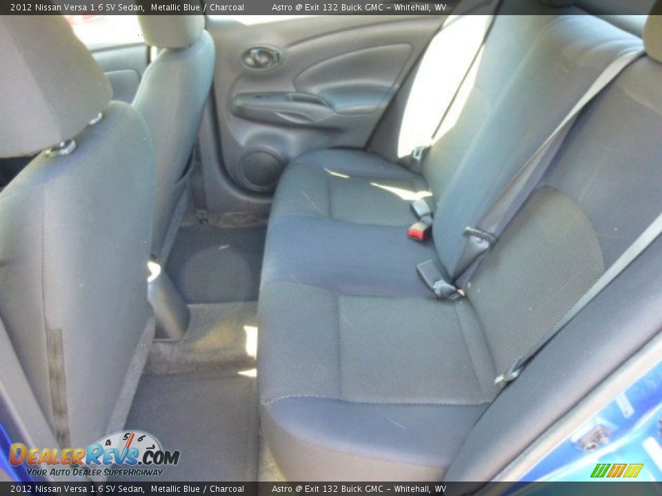 2012 Nissan Versa 1.6 SV Sedan Metallic Blue / Charcoal Photo #13