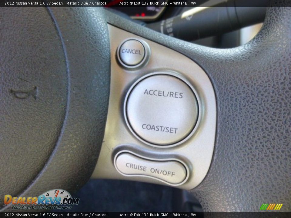 2012 Nissan Versa 1.6 SV Sedan Metallic Blue / Charcoal Photo #18