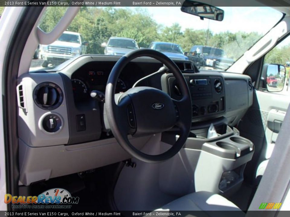 2013 Ford E Series Van E150 Cargo Oxford White / Medium Flint Photo #13
