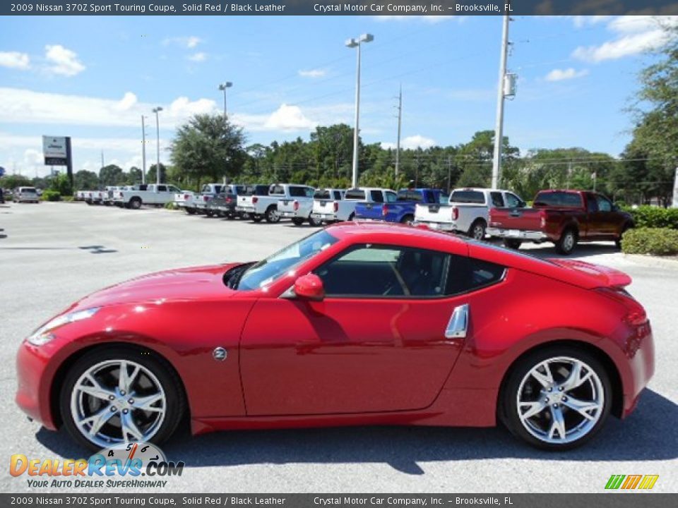 2009 Nissan 370Z Sport Touring Coupe Solid Red / Black Leather Photo #2