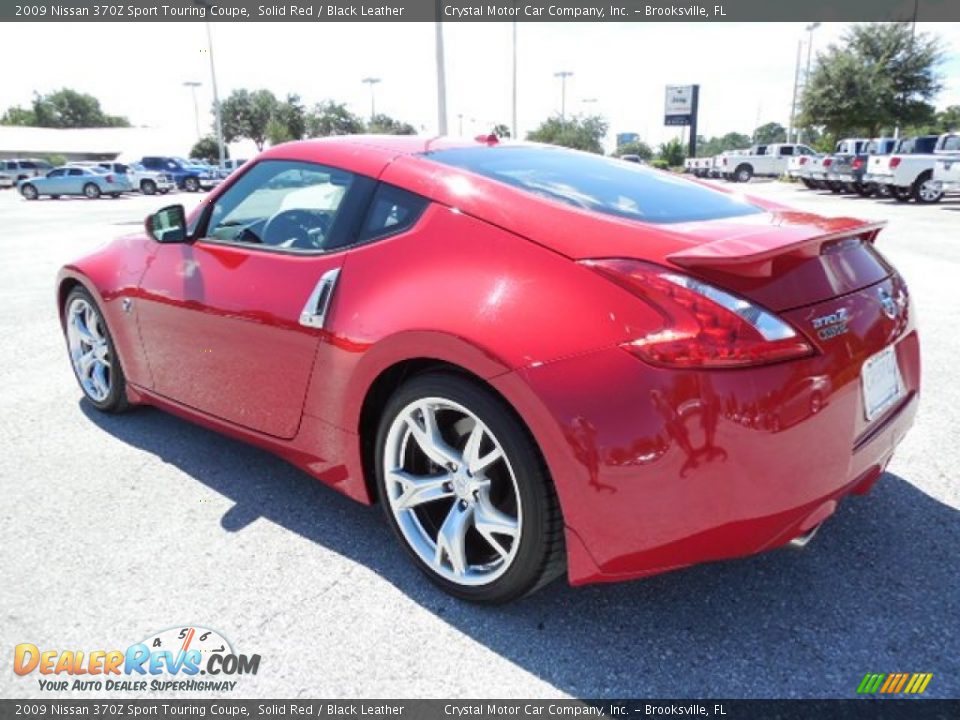 2009 Nissan 370Z Sport Touring Coupe Solid Red / Black Leather Photo #3
