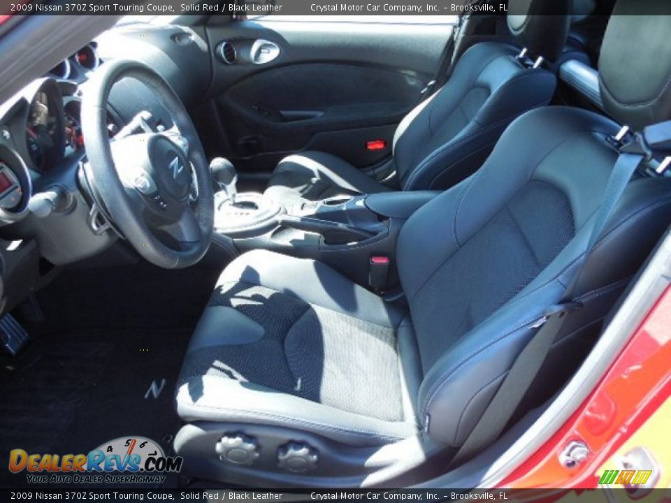 2009 Nissan 370Z Sport Touring Coupe Solid Red / Black Leather Photo #4