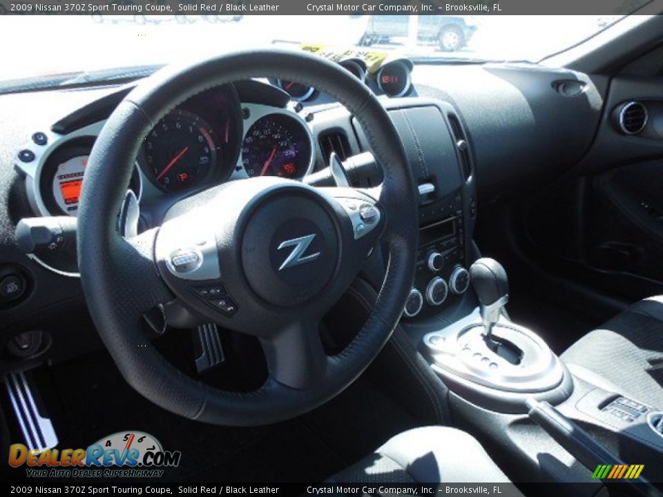 2009 Nissan 370Z Sport Touring Coupe Solid Red / Black Leather Photo #5