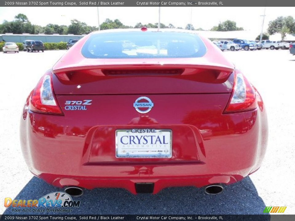 2009 Nissan 370Z Sport Touring Coupe Solid Red / Black Leather Photo #6