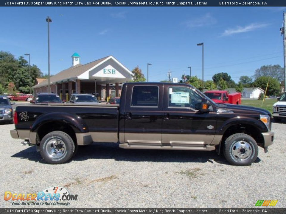 2014 Ford F350 Super Duty King Ranch Crew Cab 4x4 Dually Kodiak Brown Metallic / King Ranch Chaparral Leather Photo #1