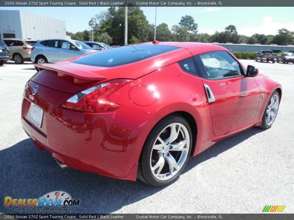 2009 Nissan 370Z Sport Touring Coupe Solid Red / Black Leather Photo #7