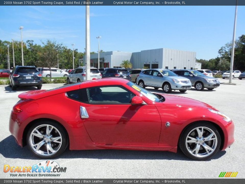 2009 Nissan 370Z Sport Touring Coupe Solid Red / Black Leather Photo #8