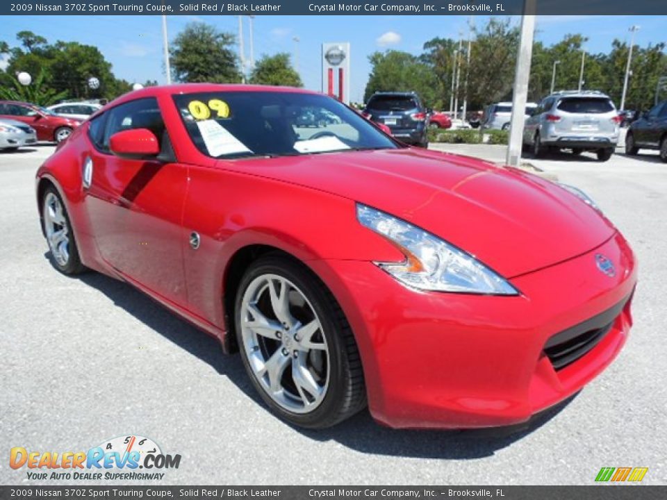 2009 Nissan 370Z Sport Touring Coupe Solid Red / Black Leather Photo #9