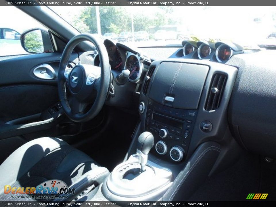 2009 Nissan 370Z Sport Touring Coupe Solid Red / Black Leather Photo #10