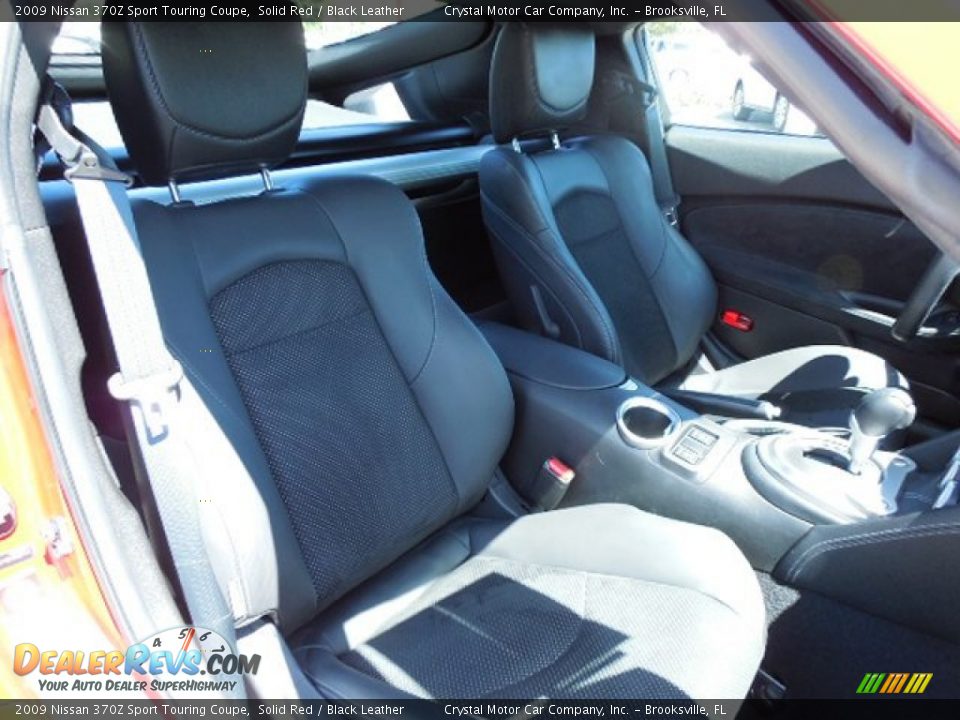 2009 Nissan 370Z Sport Touring Coupe Solid Red / Black Leather Photo #11
