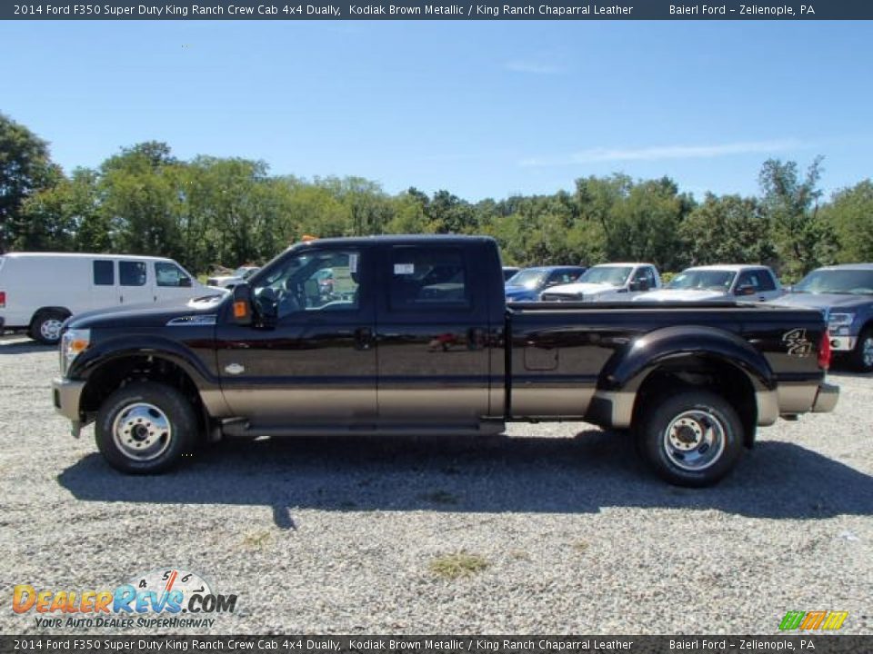 2014 Ford F350 Super Duty King Ranch Crew Cab 4x4 Dually Kodiak Brown Metallic / King Ranch Chaparral Leather Photo #5