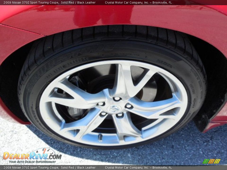 2009 Nissan 370Z Sport Touring Coupe Solid Red / Black Leather Photo #13