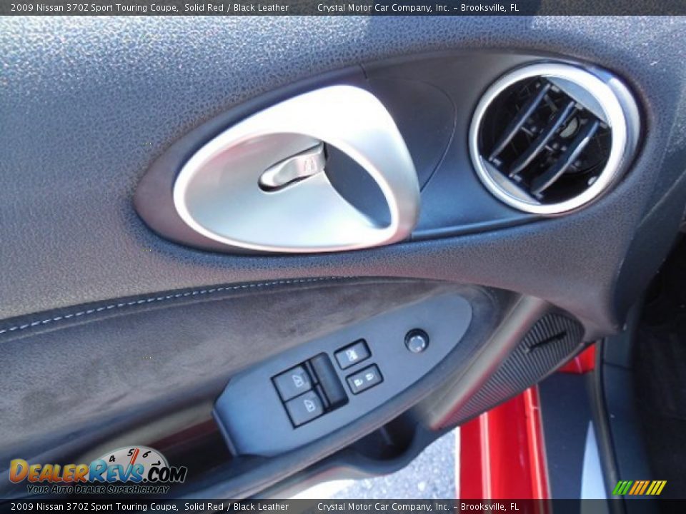 2009 Nissan 370Z Sport Touring Coupe Solid Red / Black Leather Photo #16