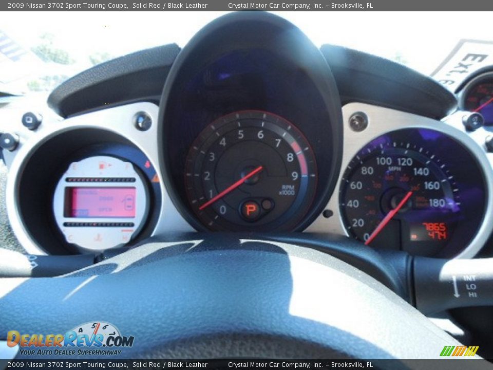 2009 Nissan 370Z Sport Touring Coupe Solid Red / Black Leather Photo #17