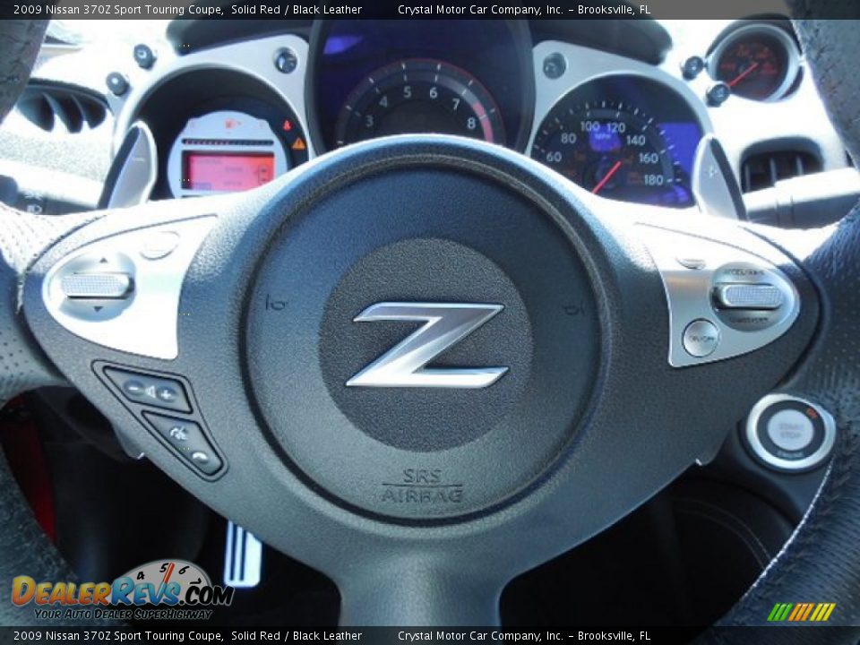 2009 Nissan 370Z Sport Touring Coupe Solid Red / Black Leather Photo #21