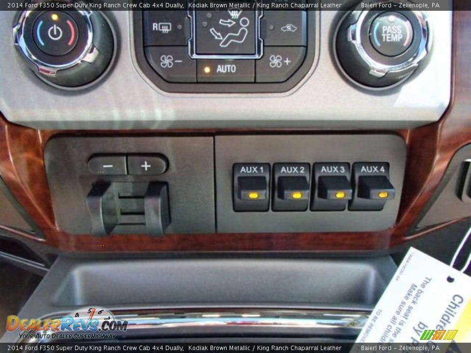 Controls of 2014 Ford F350 Super Duty King Ranch Crew Cab 4x4 Dually Photo #18