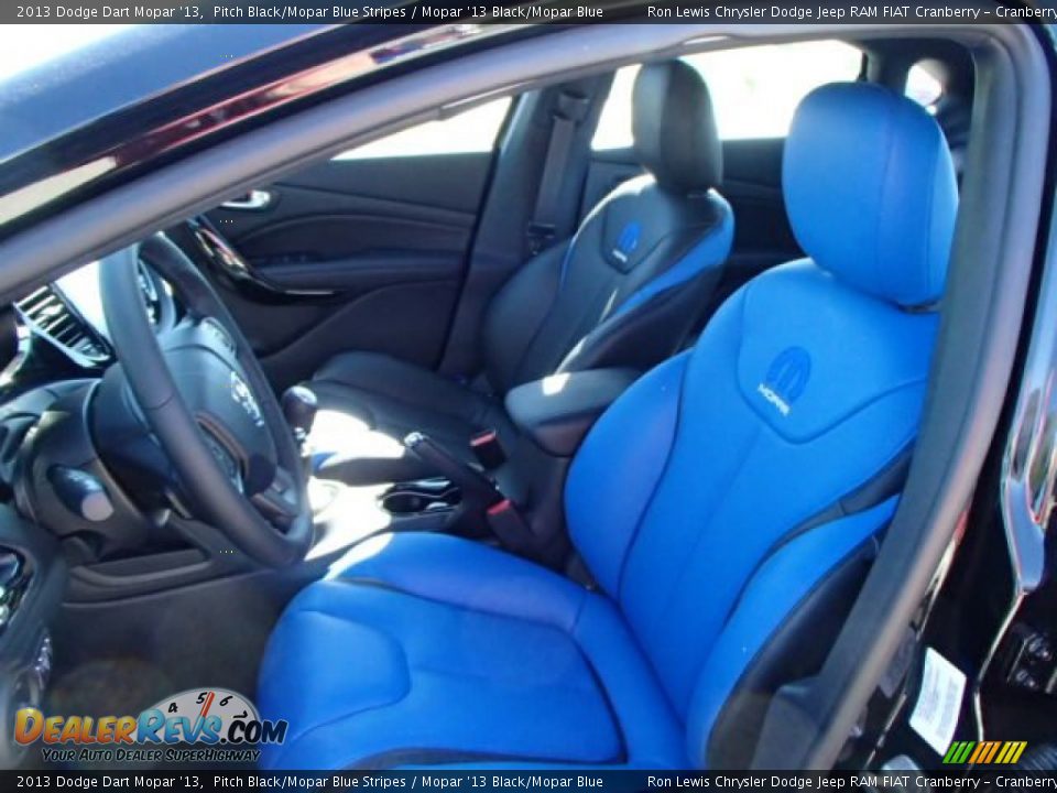 Mopar '13 Black/Mopar Blue Interior - 2013 Dodge Dart Mopar '13 Photo #10