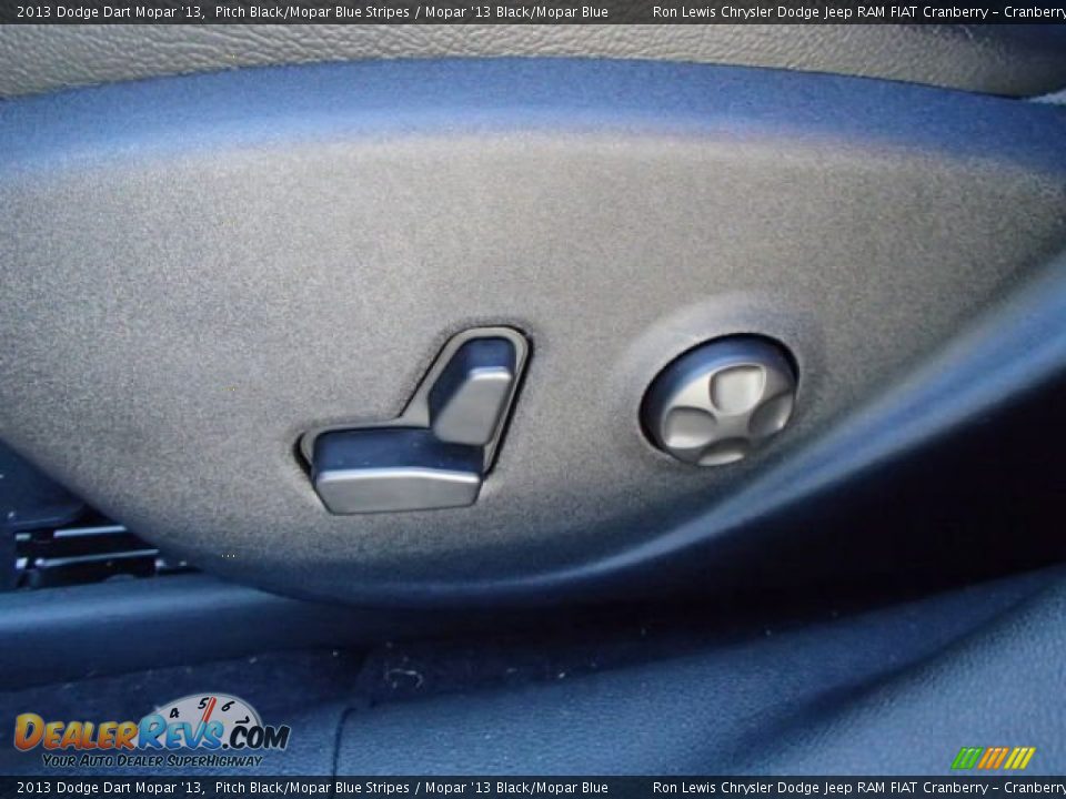 2013 Dodge Dart Mopar '13 Pitch Black/Mopar Blue Stripes / Mopar '13 Black/Mopar Blue Photo #14