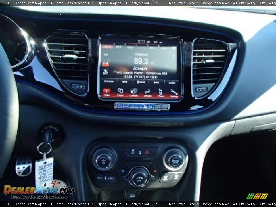2013 Dodge Dart Mopar '13 Pitch Black/Mopar Blue Stripes / Mopar '13 Black/Mopar Blue Photo #15