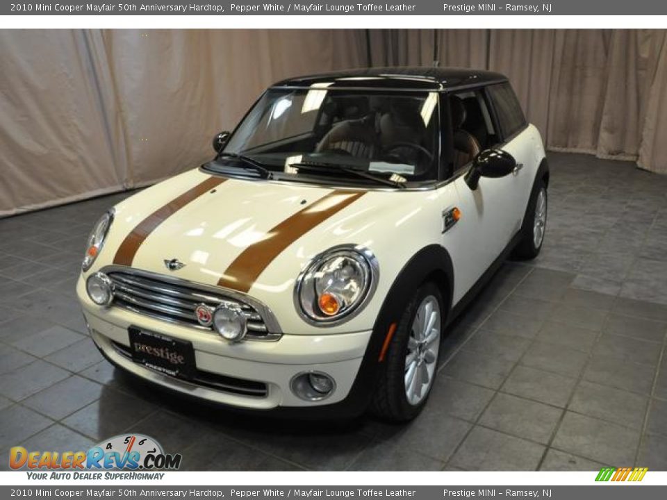 2010 Mini Cooper Mayfair 50th Anniversary Hardtop Pepper White / Mayfair Lounge Toffee Leather Photo #1