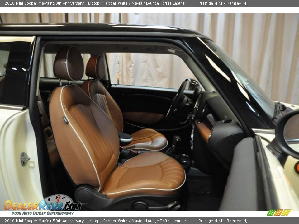 2010 Mini Cooper Mayfair 50th Anniversary Hardtop Pepper White / Mayfair Lounge Toffee Leather Photo #7