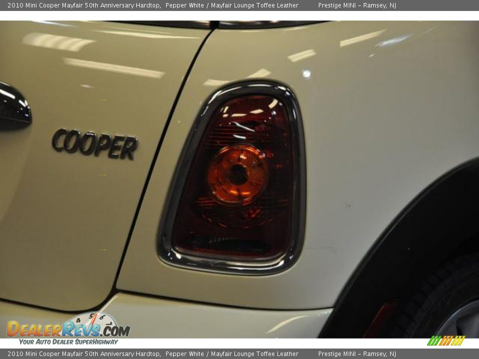 2010 Mini Cooper Mayfair 50th Anniversary Hardtop Pepper White / Mayfair Lounge Toffee Leather Photo #14