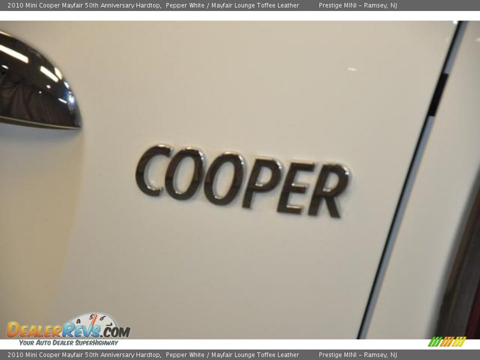 2010 Mini Cooper Mayfair 50th Anniversary Hardtop Pepper White / Mayfair Lounge Toffee Leather Photo #15