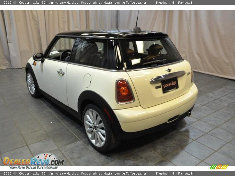 2010 Mini Cooper Mayfair 50th Anniversary Hardtop Pepper White / Mayfair Lounge Toffee Leather Photo #19