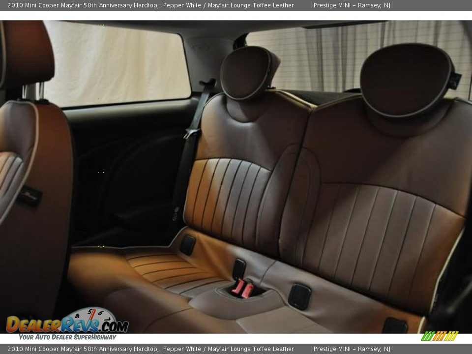 2010 Mini Cooper Mayfair 50th Anniversary Hardtop Pepper White / Mayfair Lounge Toffee Leather Photo #26