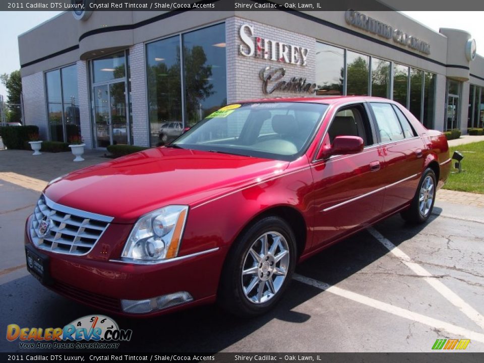 2011 Cadillac DTS Luxury Crystal Red Tintcoat / Shale/Cocoa Accents Photo #1