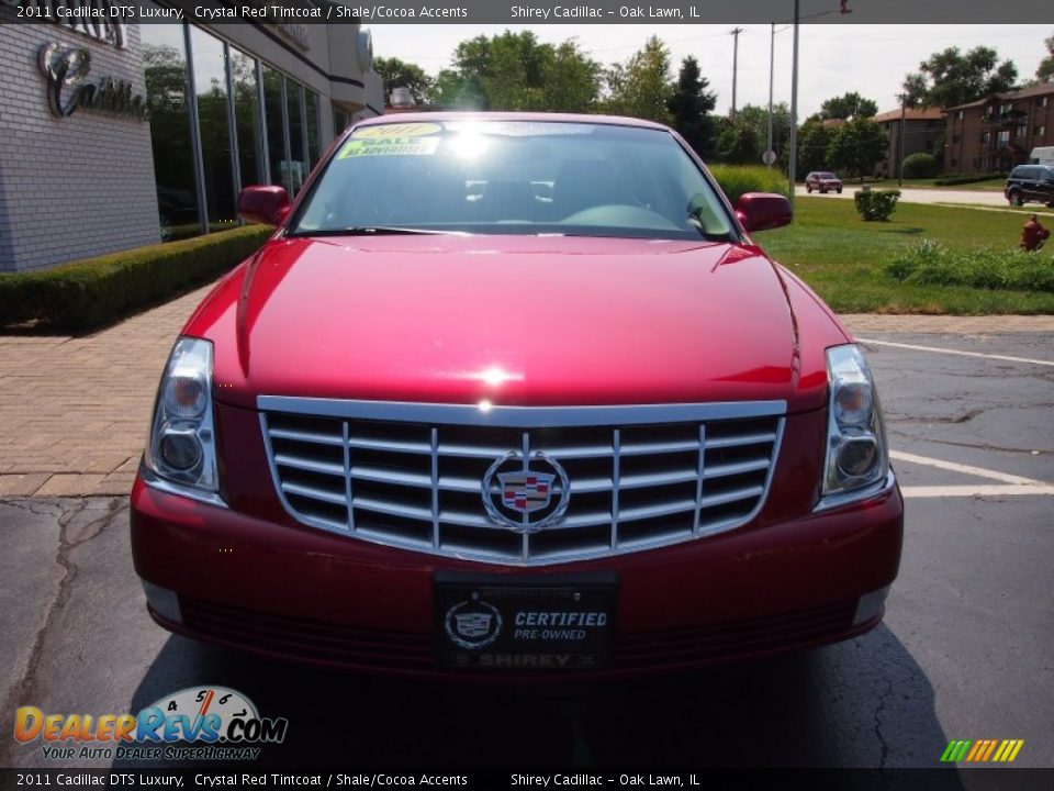 2011 Cadillac DTS Luxury Crystal Red Tintcoat / Shale/Cocoa Accents Photo #2