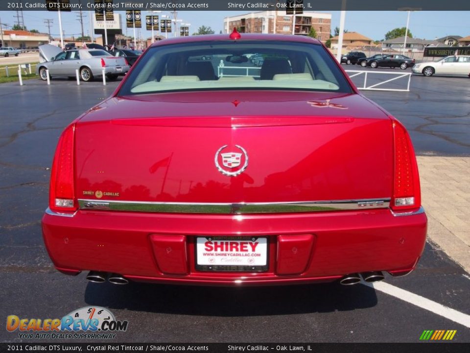 2011 Cadillac DTS Luxury Crystal Red Tintcoat / Shale/Cocoa Accents Photo #5