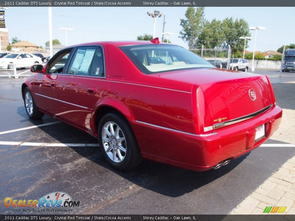 2011 Cadillac DTS Luxury Crystal Red Tintcoat / Shale/Cocoa Accents Photo #6