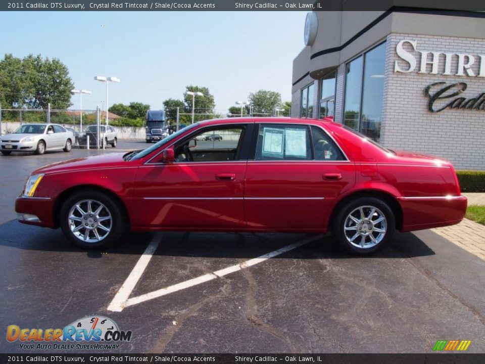 2011 Cadillac DTS Luxury Crystal Red Tintcoat / Shale/Cocoa Accents Photo #7