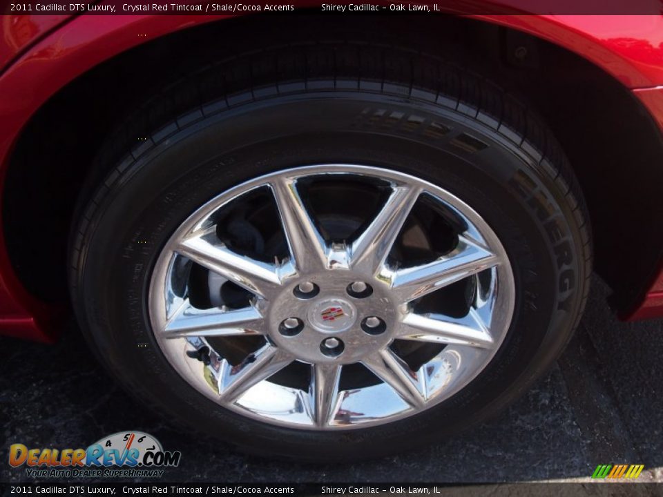 2011 Cadillac DTS Luxury Crystal Red Tintcoat / Shale/Cocoa Accents Photo #8