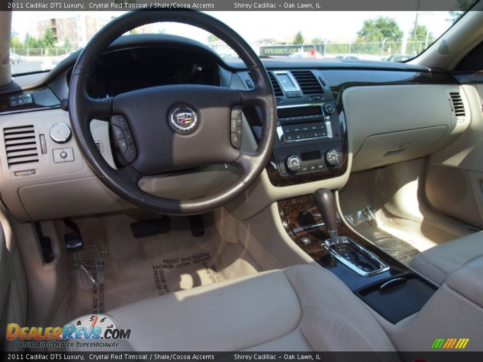 2011 Cadillac DTS Luxury Crystal Red Tintcoat / Shale/Cocoa Accents Photo #12