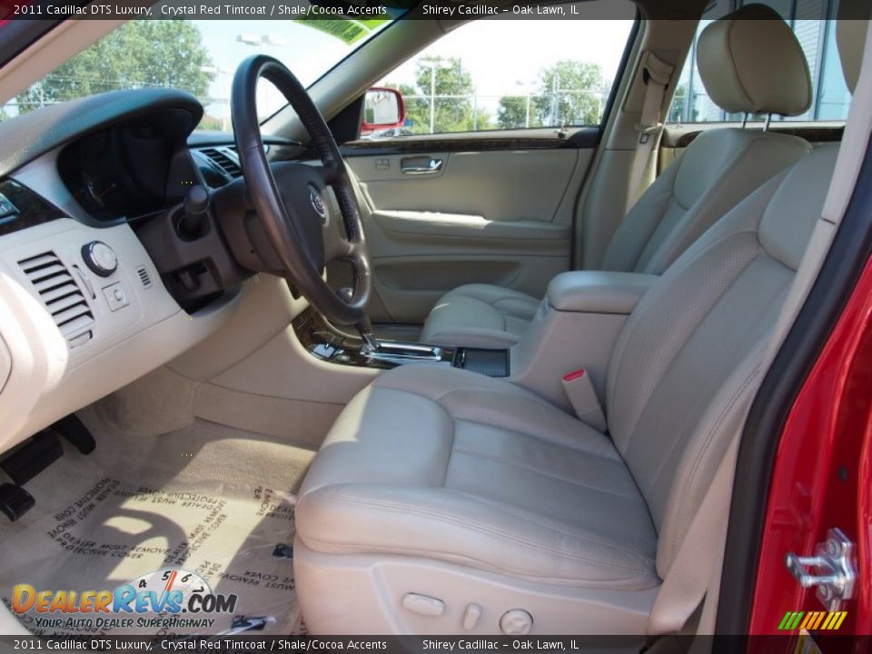 2011 Cadillac DTS Luxury Crystal Red Tintcoat / Shale/Cocoa Accents Photo #13