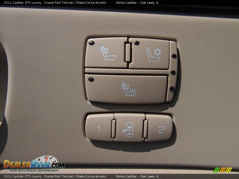 2011 Cadillac DTS Luxury Crystal Red Tintcoat / Shale/Cocoa Accents Photo #18